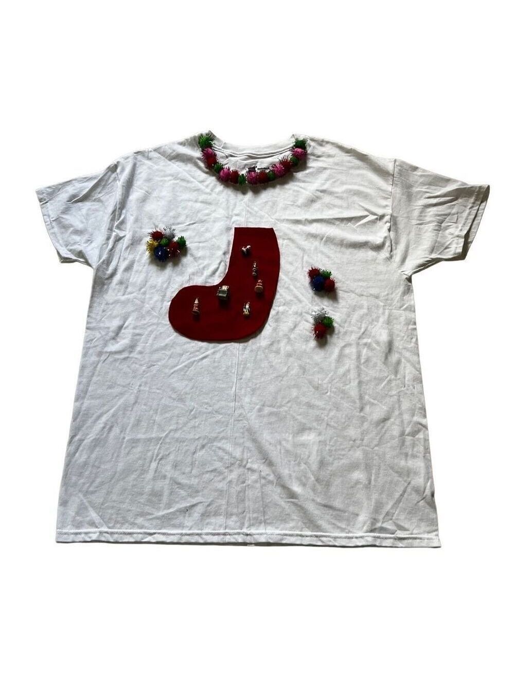 Handmade Christmas tee size L